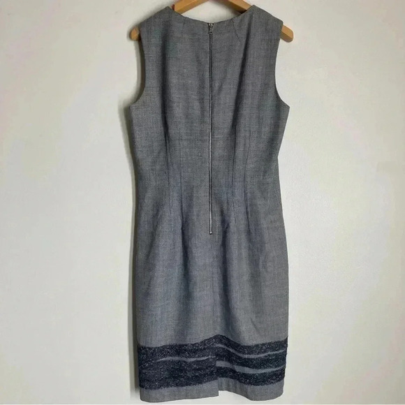 Elie Tahari for Nordstrom Size 10 Black Wool Blend Dress - Picture 10 of 12